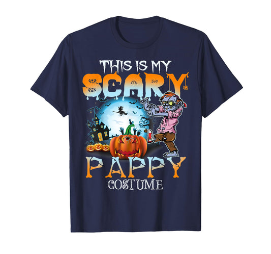 This Is My Scary Pappy Costume Pumpkin Funny Halloween T-Shirt