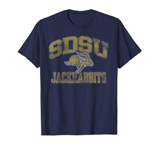 South Dakota State Jackrabbits Vintage Worn Royal Blue T-Shirt