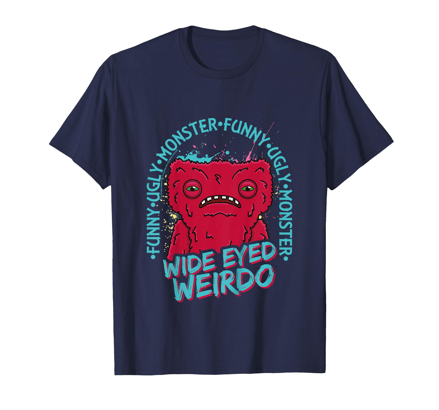 Kids Fuggler Wide Eyed Weirdo Originals Funny Ugly Monster Kids T-Shirt