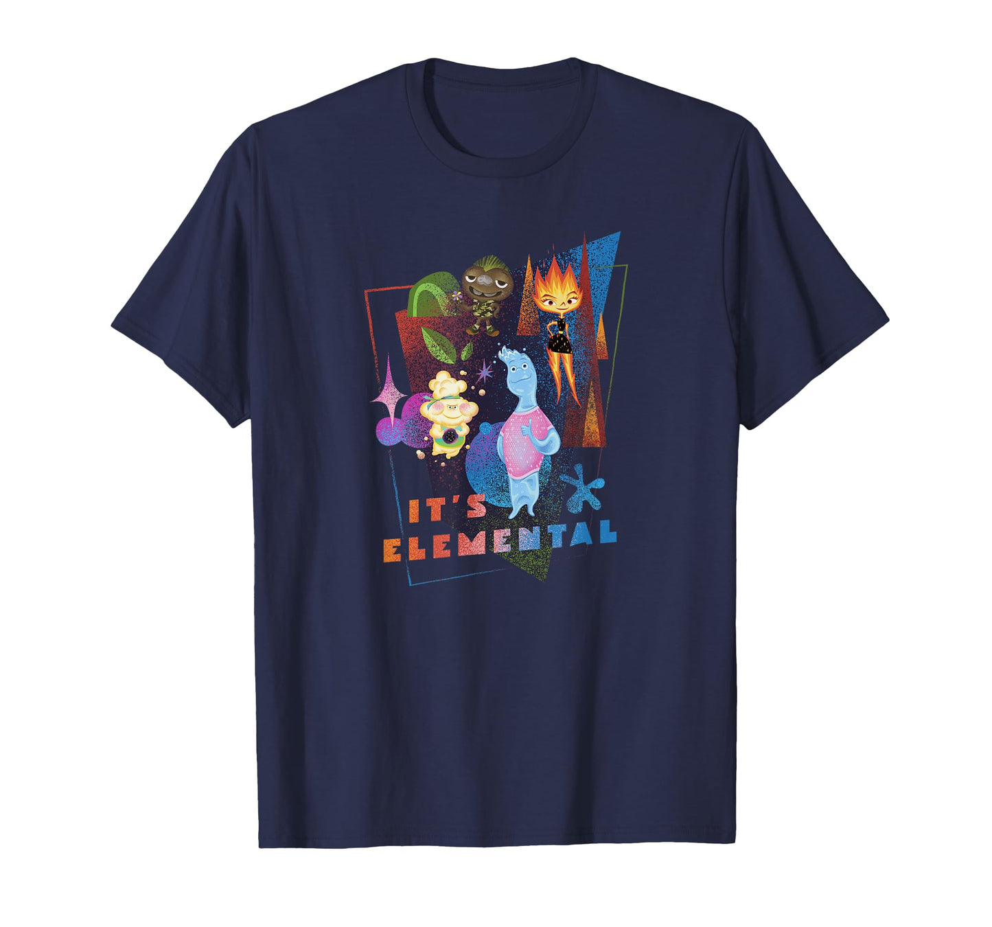 Disney Pixar Elemental It's Elemental 4 Elements Group Shot T-Shirt