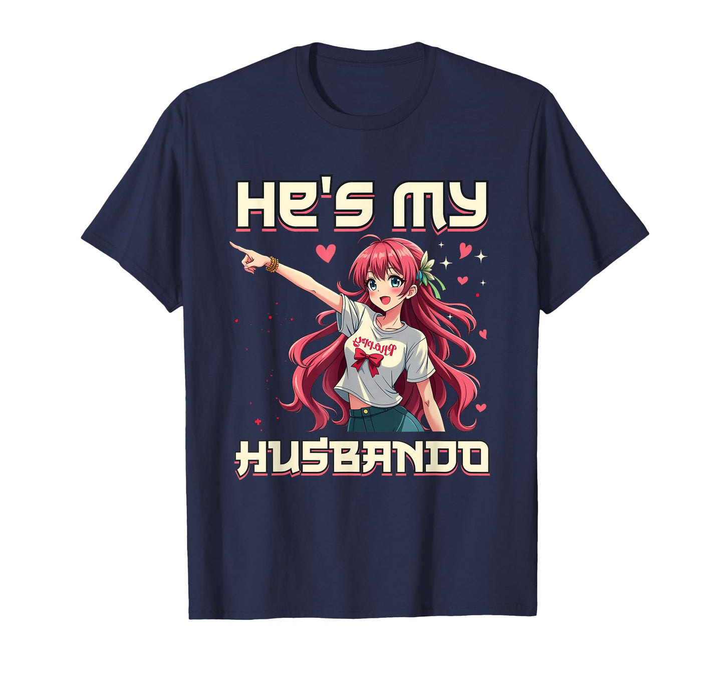 He's My Husbando She's My Waifu Anime Couples Matching T-Shirt