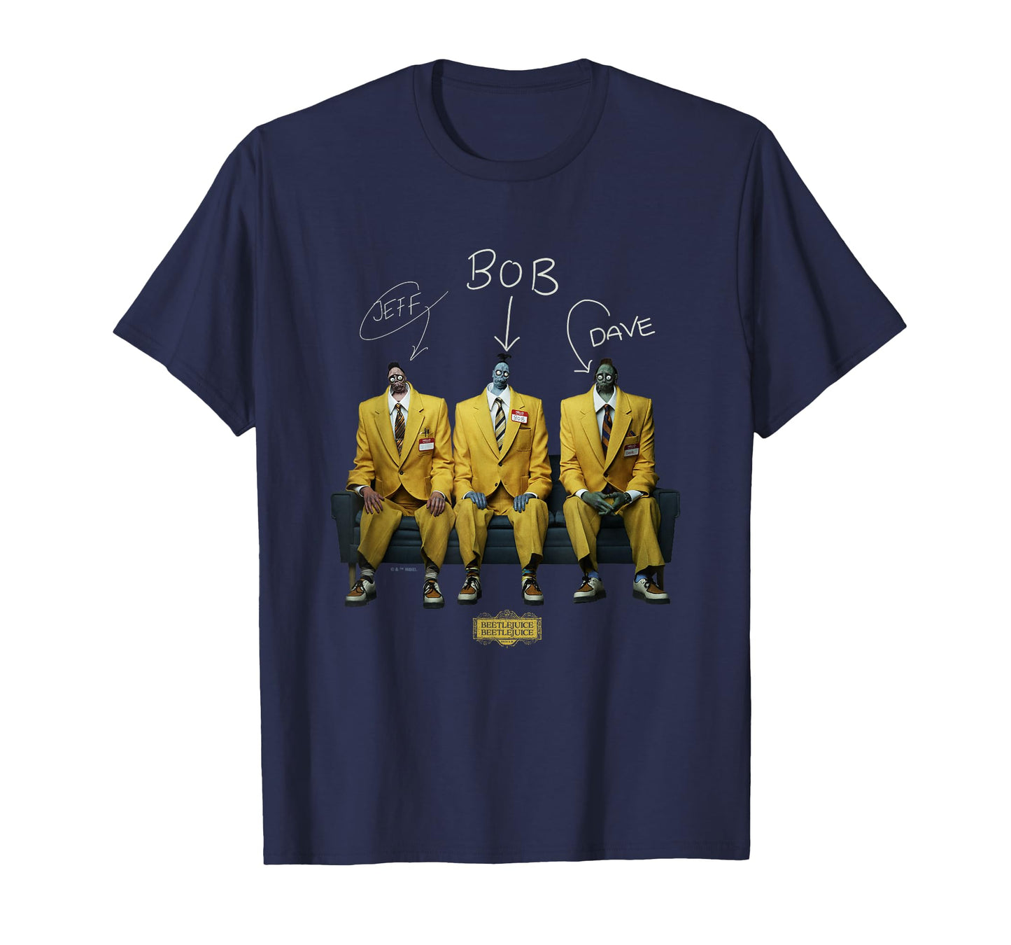 Beetlejuice Beetlejuice Jeff Bob & Dave Shrunken Heads T-Shirt