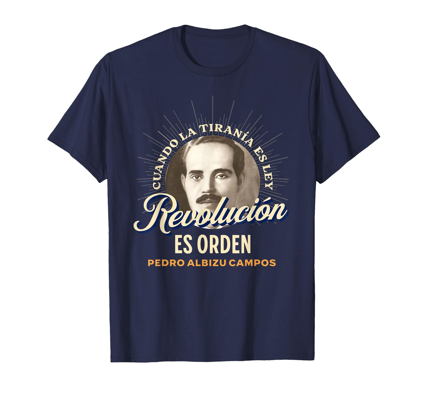 Political Patriot Activist Pedro Albizu Campos Puerto Rico T-Shirt