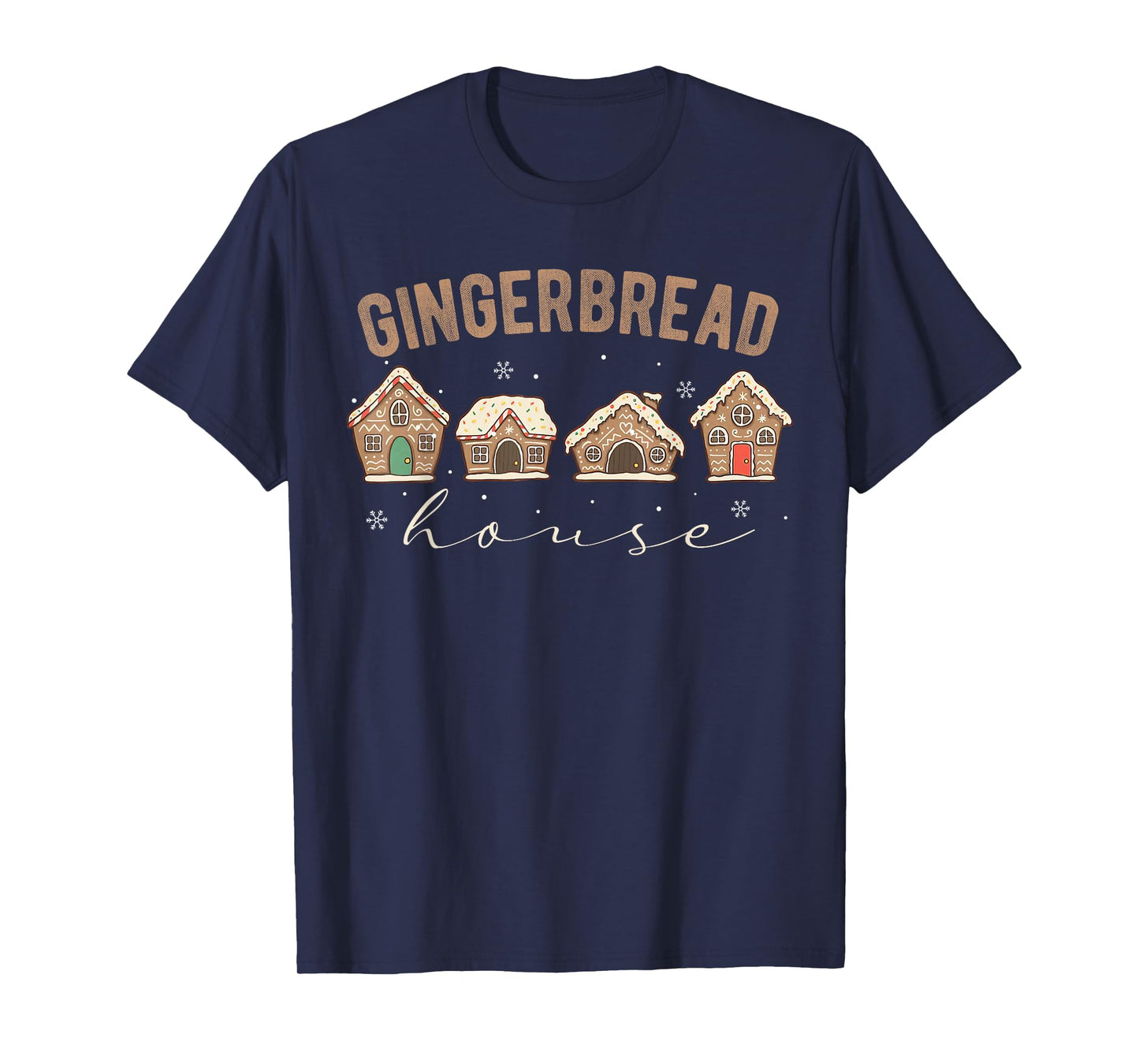 Christmas Gingerbread House Project Manager Xmas Clothing T-Shirt
