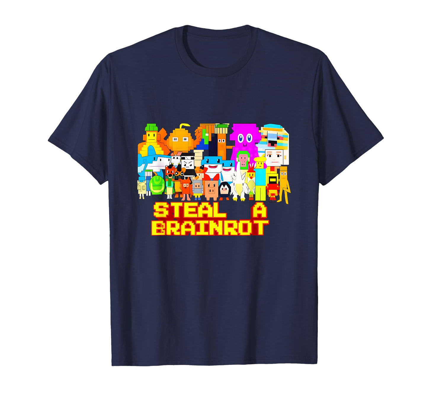 Steal a Brainrot Meme Video Game Kids Gamers T-Shirt