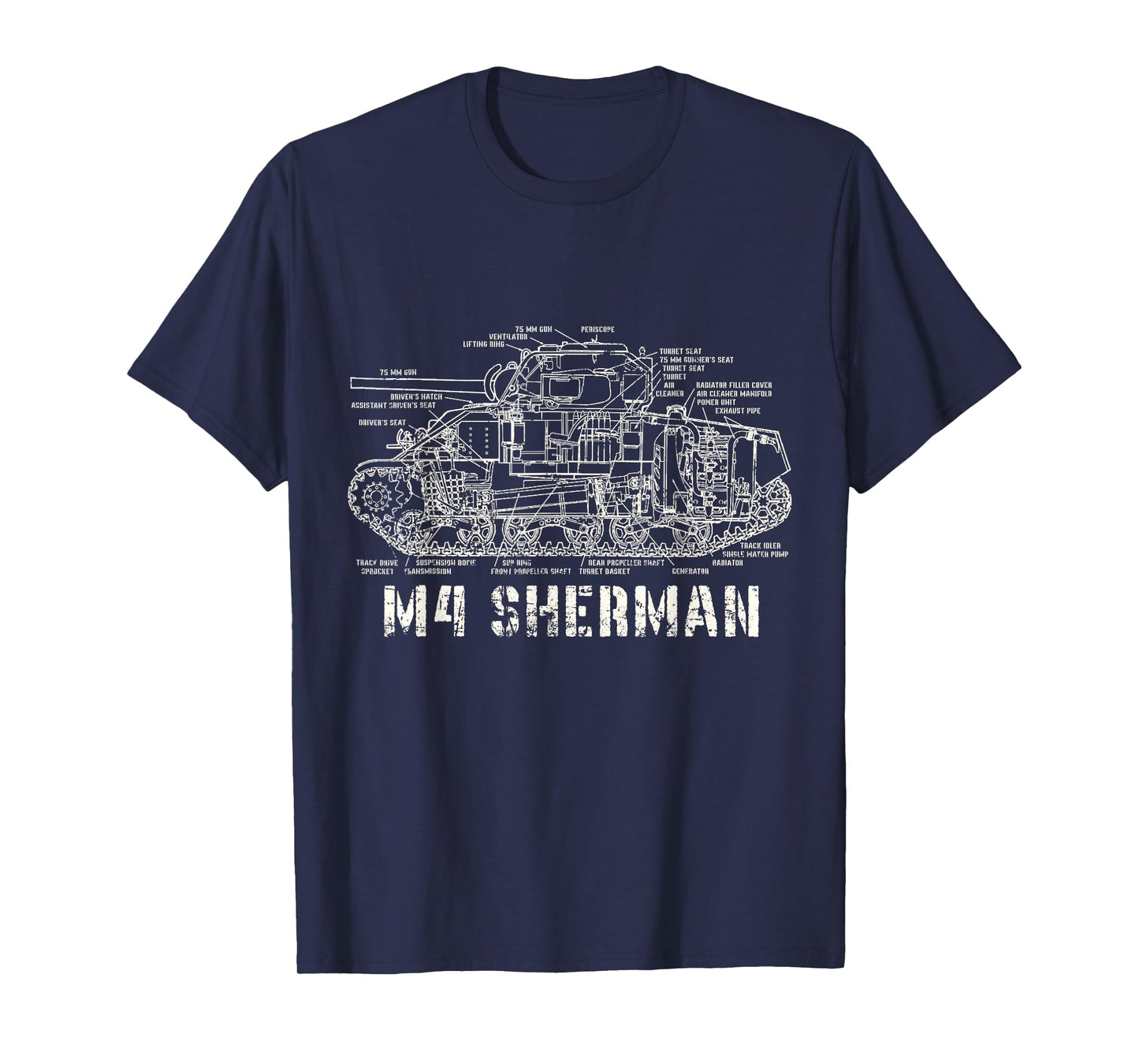 M4 Sherman WWII Army Tank Military T-Shirt