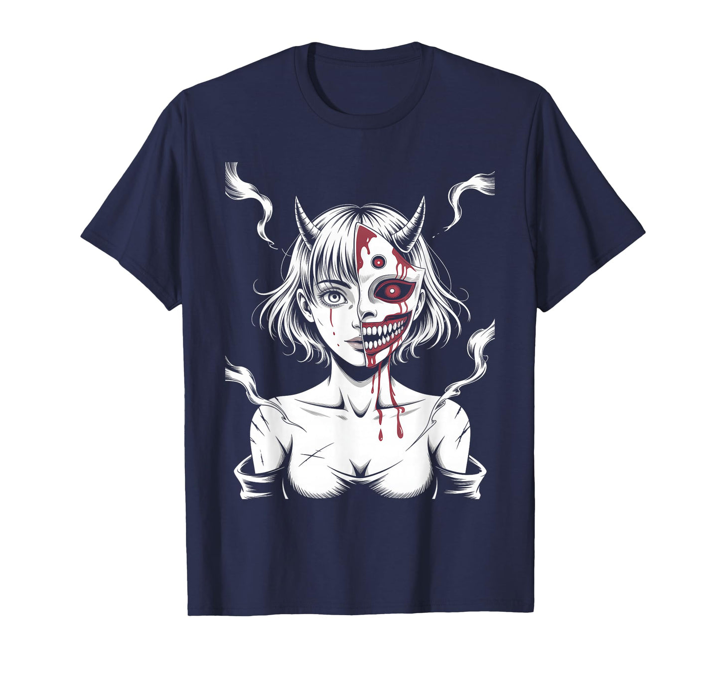 Horror Anime Manga Japanese Creepy Kawaii Goth Grunge Waifu T-Shirt