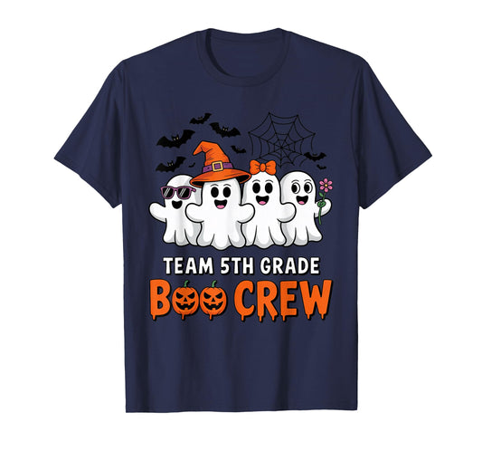 Team 5th Grade Boo Crew Halloween Teacher Student Costume T-Shirt