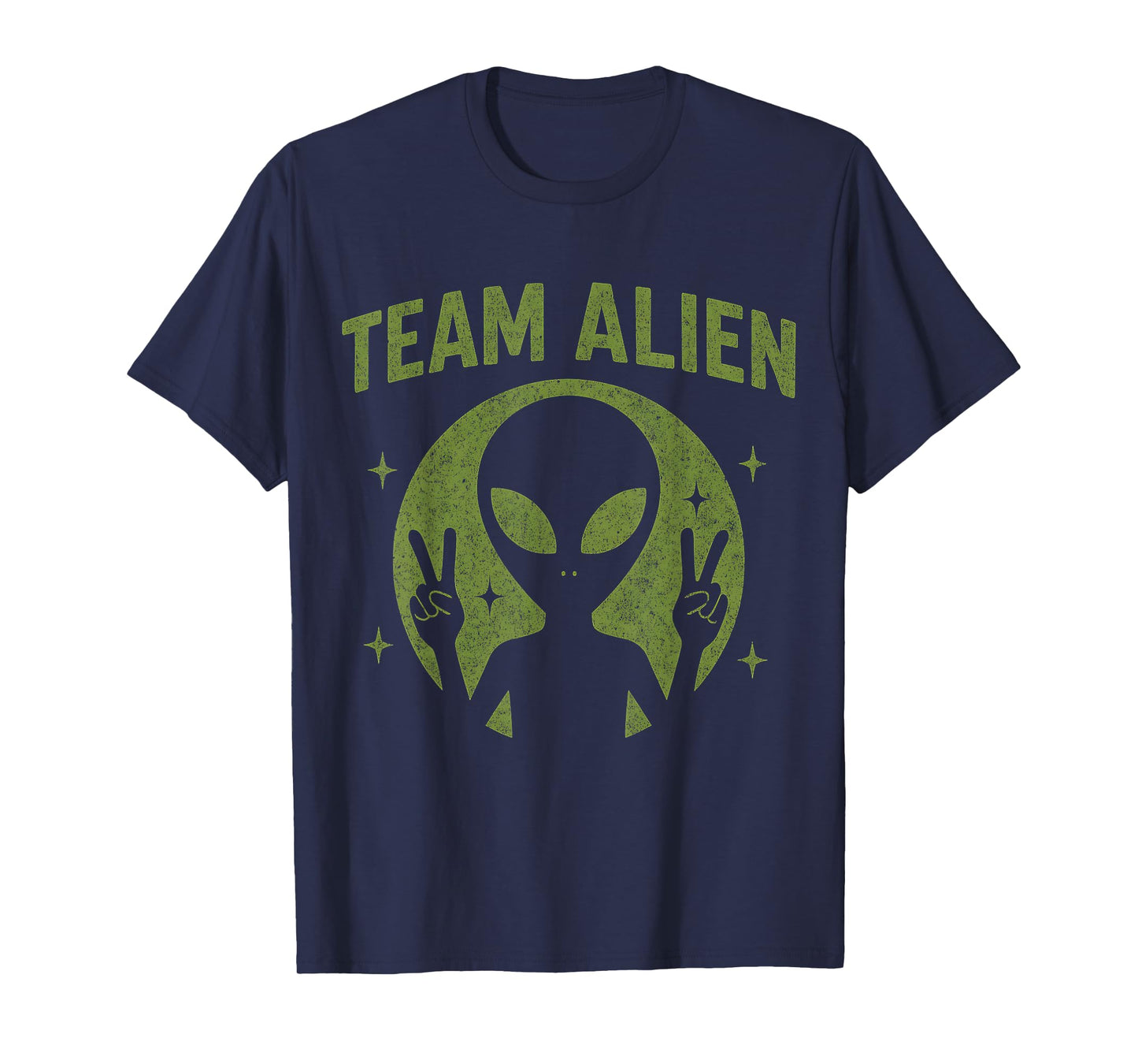 Team Alien Peace Funny Ufo Space Women Kids Youth Men T-Shirt