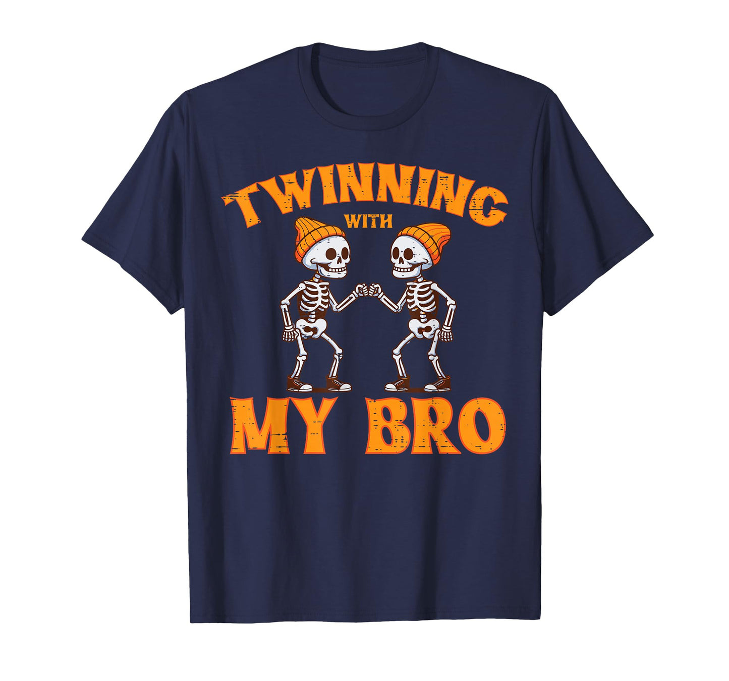 Twinning With My Bro Twin Brothers Halloween Kids Boys T-Shirt