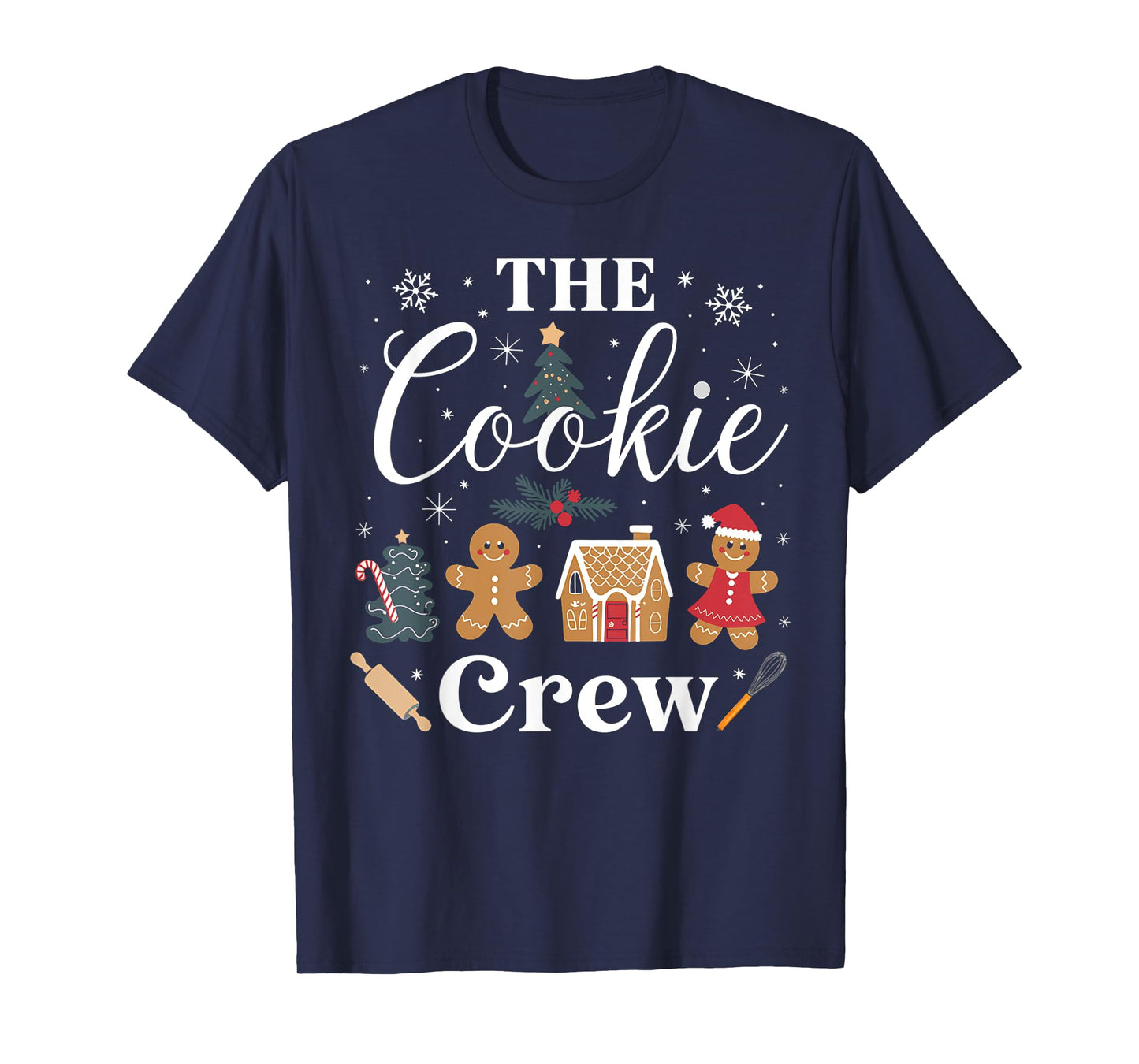 The Cookie Crew Christmas Baking Cookie Lover Kids Women T-Shirt