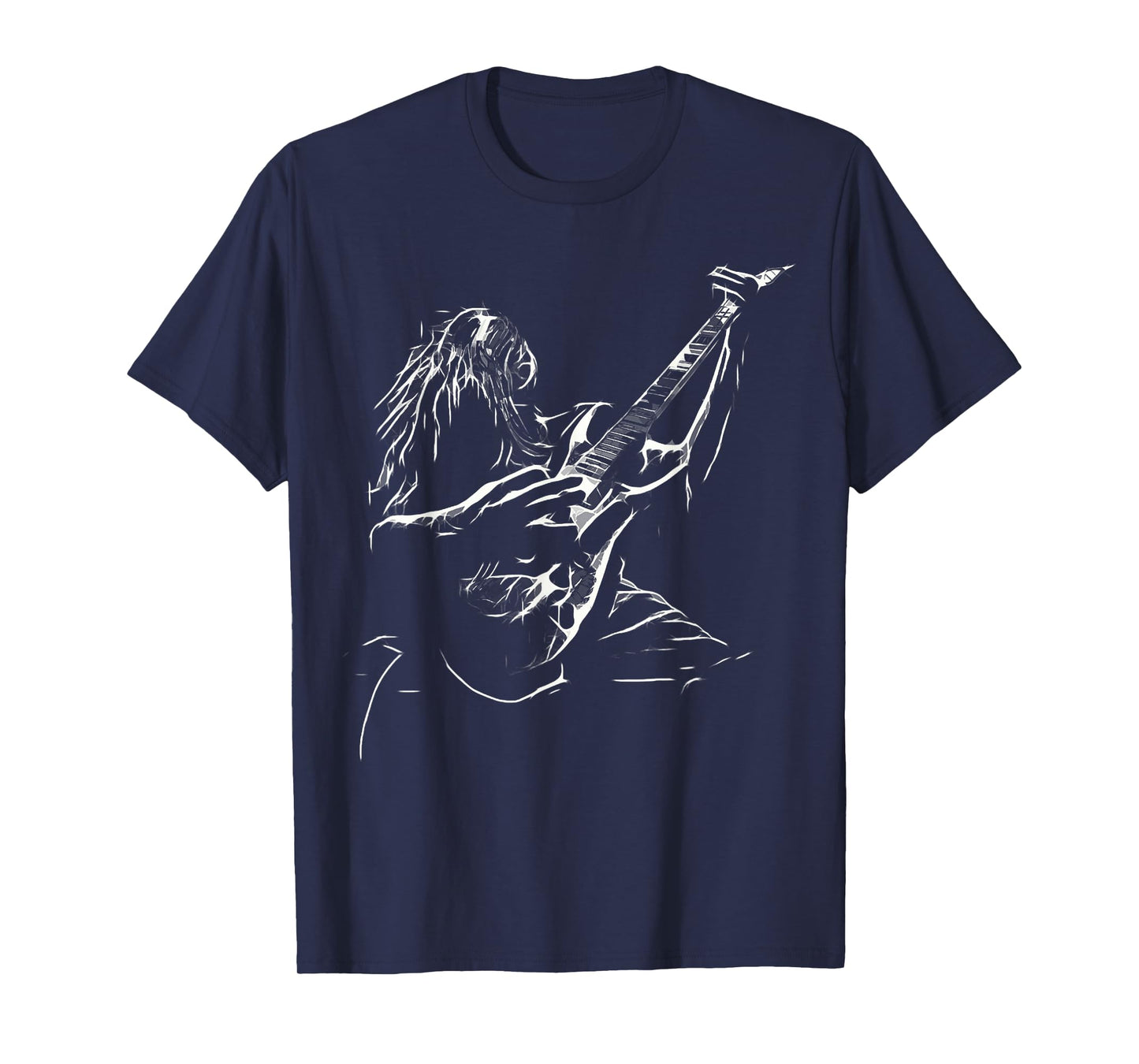 Heavy Metal Guitar Rocker Rock Star Music Rock and Roll T-Shirt