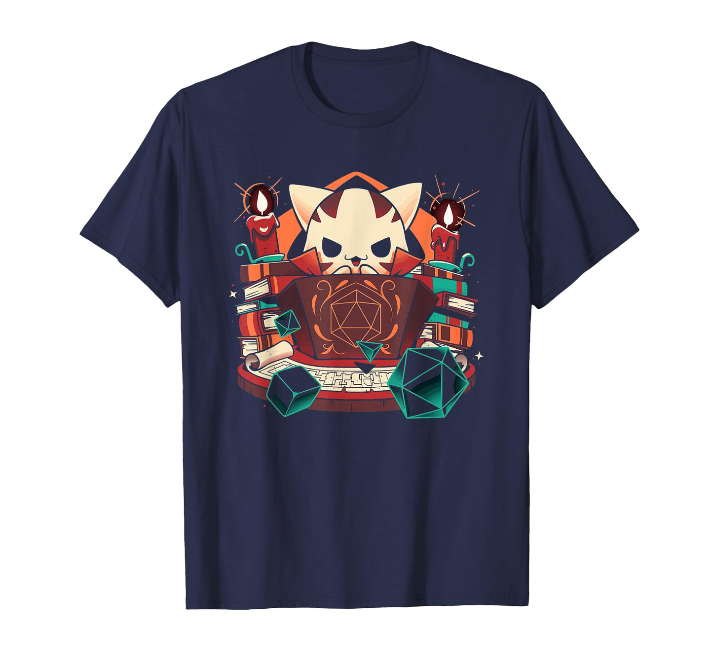 Dungeon and cats Tabletop Gaming Role Player T-Shirt