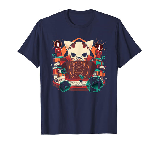 Dungeon and cats Tabletop Gaming Role Player T-Shirt