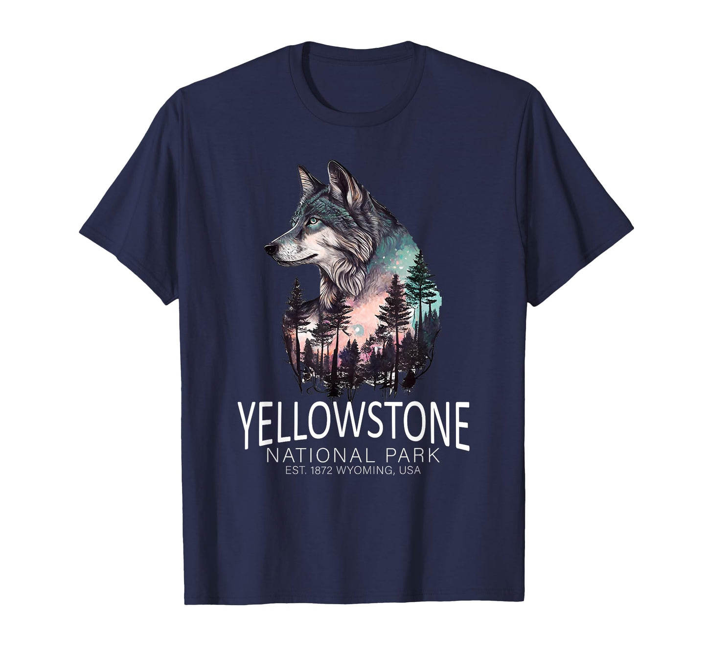 Timber Wolf Yellowstone National Park T-Shirt