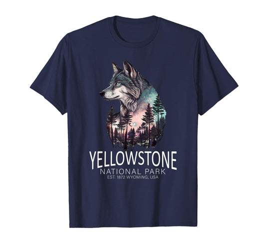 Timber Wolf Yellowstone National Park T-Shirt