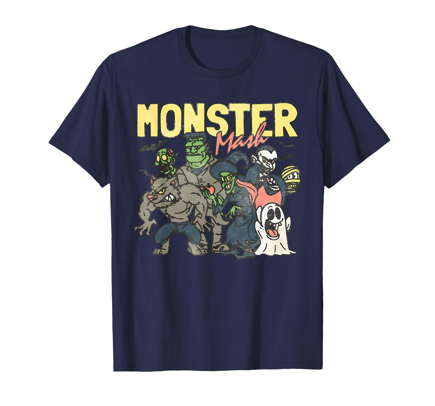 Monster Mash Happy Halloween Spooky Season Trick Or Treat T-Shirt
