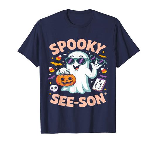 Spooky See Son Optometry Funny Ghost Halloween Costume T-Shirt