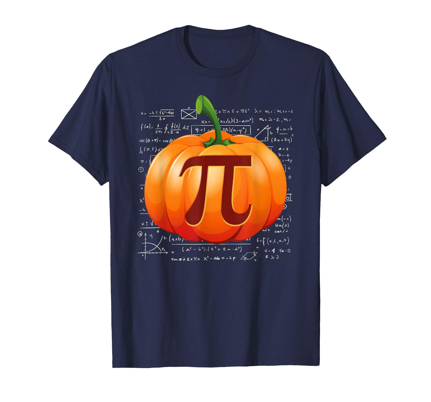 Pumpkin Pie Math I Funny Halloween Thanksgiving Pi Day T-Shirt