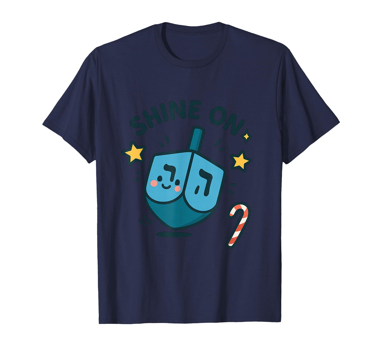 Shine On Dreidel Cute Hanukkah Holiday Design T-Shirt