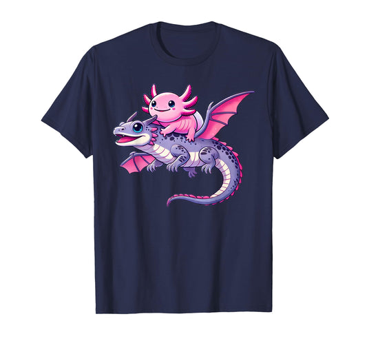 Anime Kawaii Axolotl Dragon T-Shirt