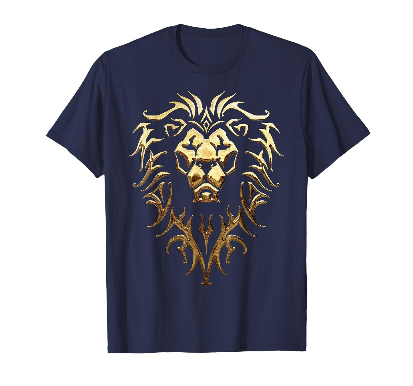 Warcraft Gaming Logo Alliance Metallic-Crest Epic Gamer T-Shirt