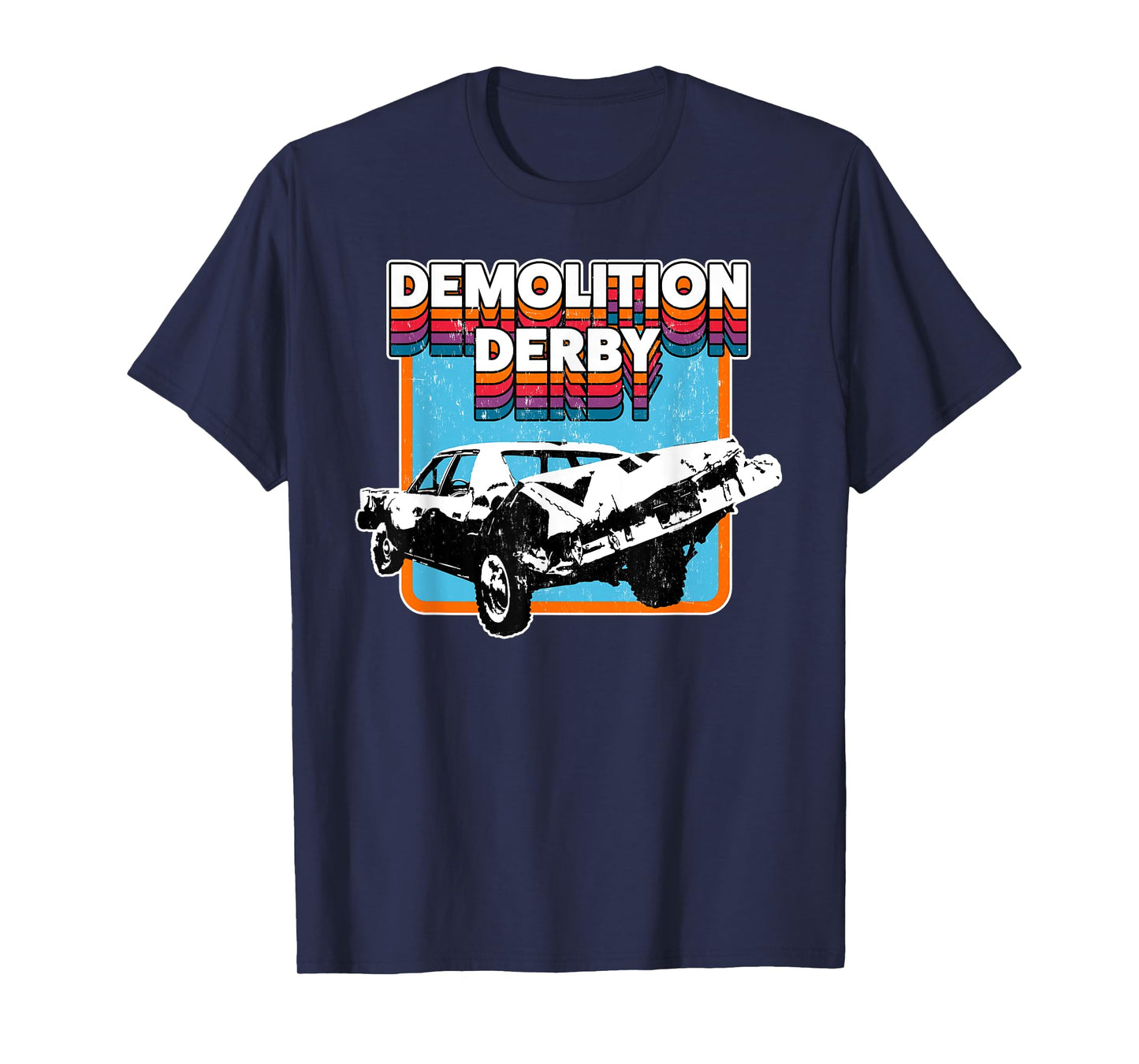 Demolition Derby Retro Vintage Design T-Shirt