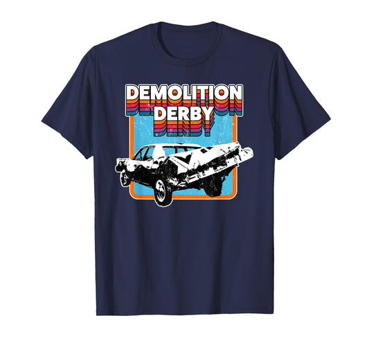 Demolition Derby Retro Vintage Design T-Shirt