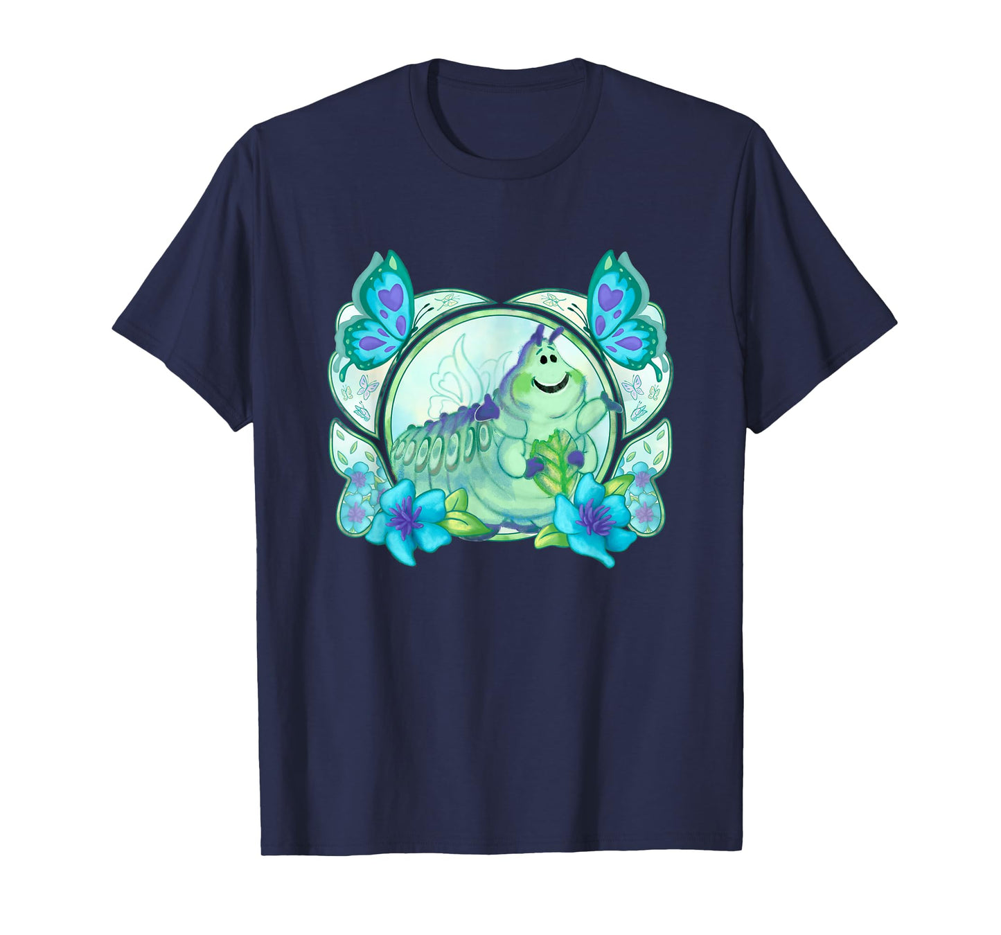 Disney Pixar A Bug's Life Heimlich Watercolor Nouveau Logo T-Shirt