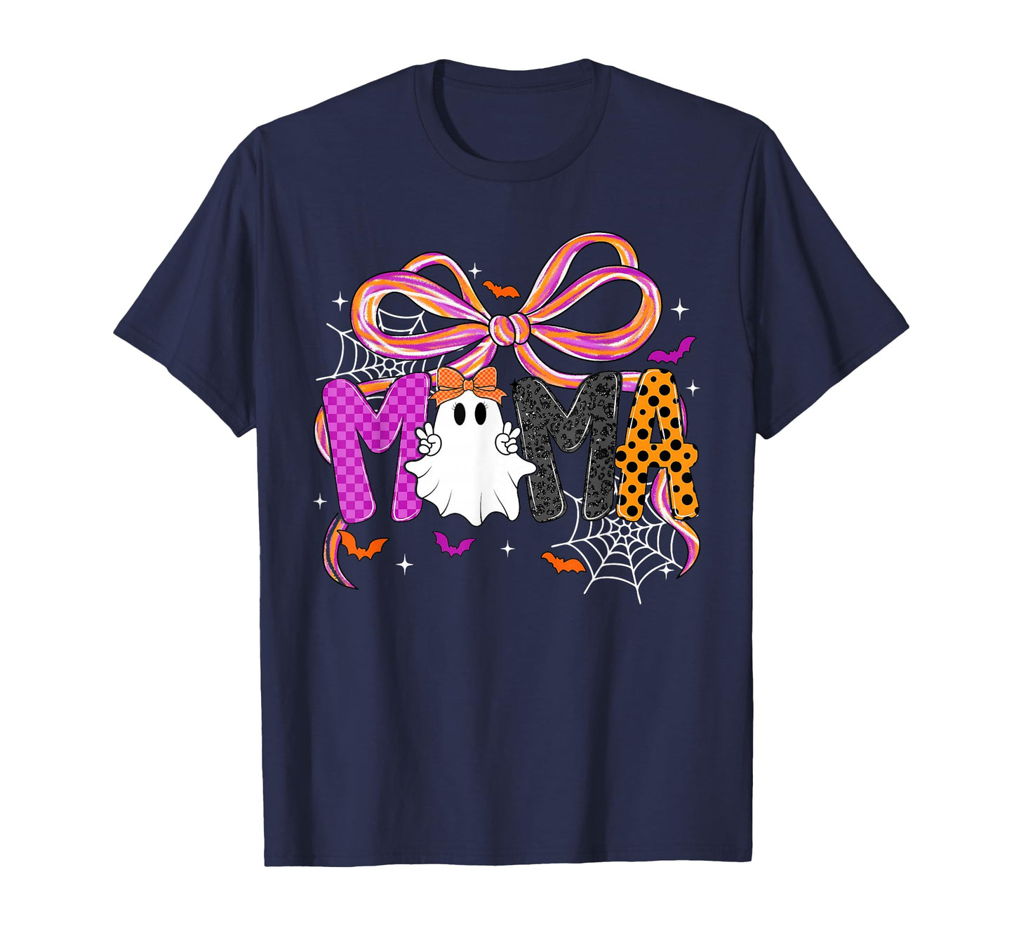 Spooky Mama Mini Matching Ghost Halloween Mom Mother's Day T-Shirt