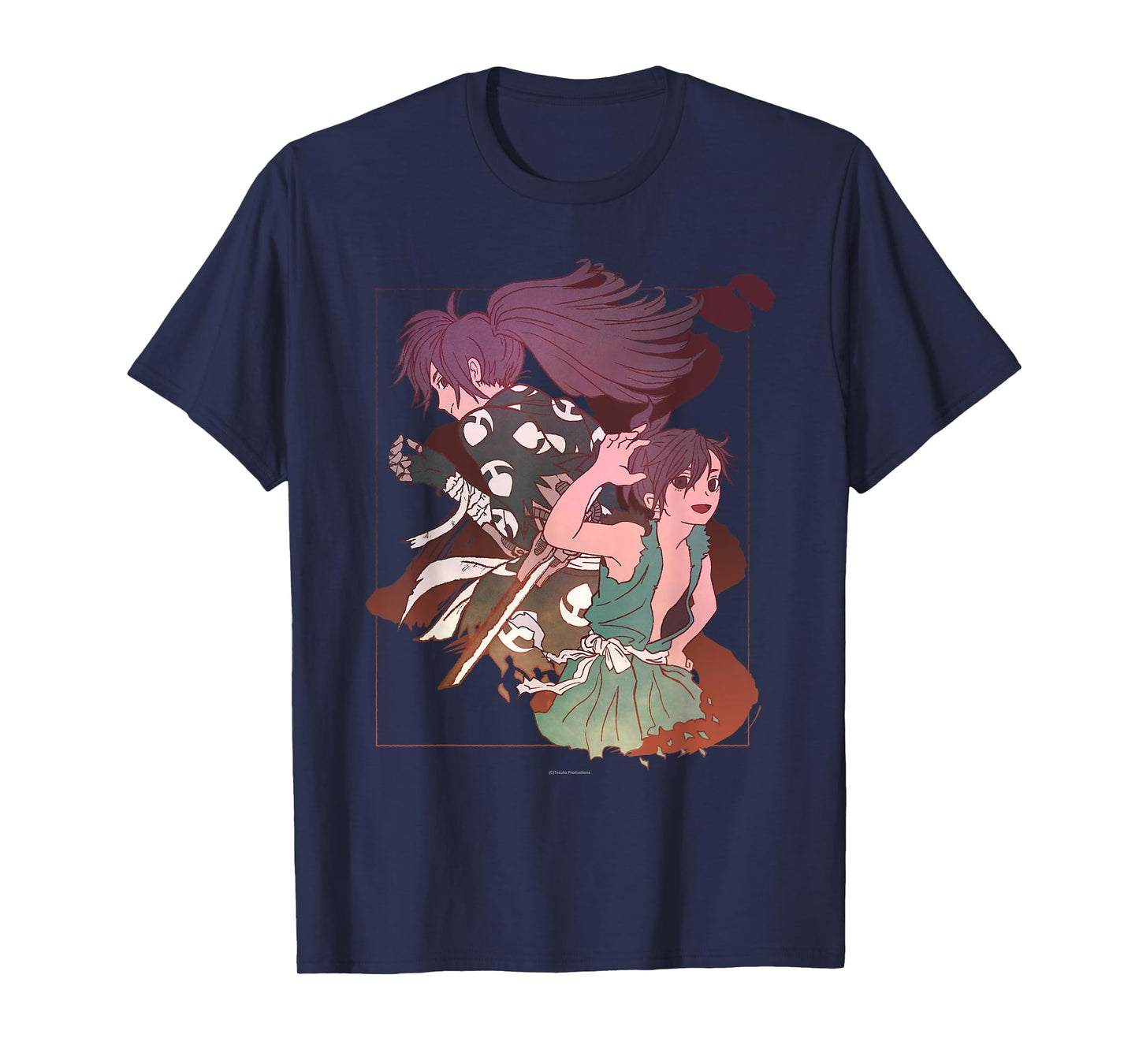 Tezuka Osamu World Dororo Anime T-Shirt, Women's, Black, Small, Short Sleeve, Classic Fit, Pull On, Round Collar, Modern Cartoon, Art, Birthday, Unique Graphic Design