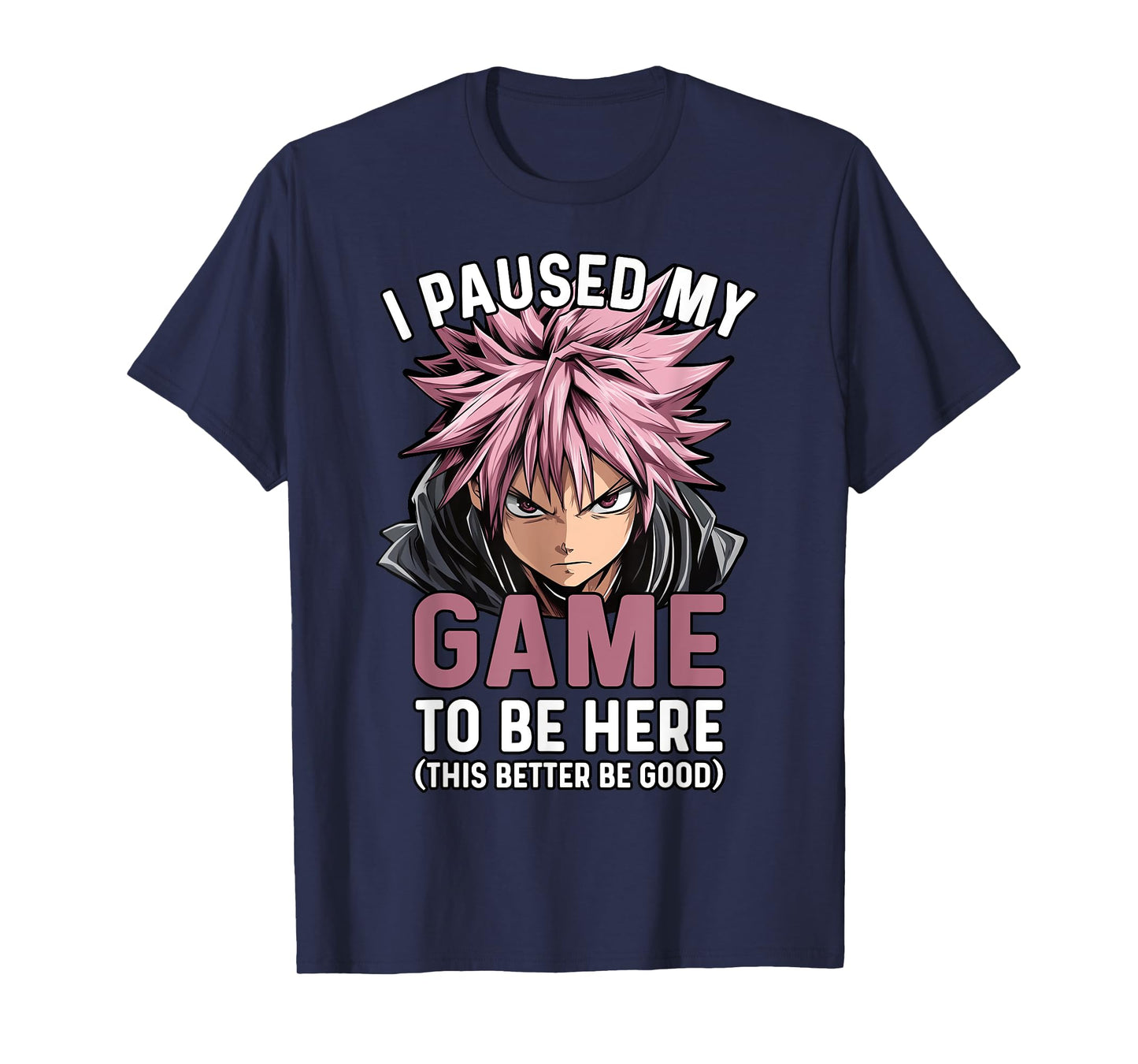 Video Gamer I Paused My Game Funny Teen Boys Anime Manga T-Shirt