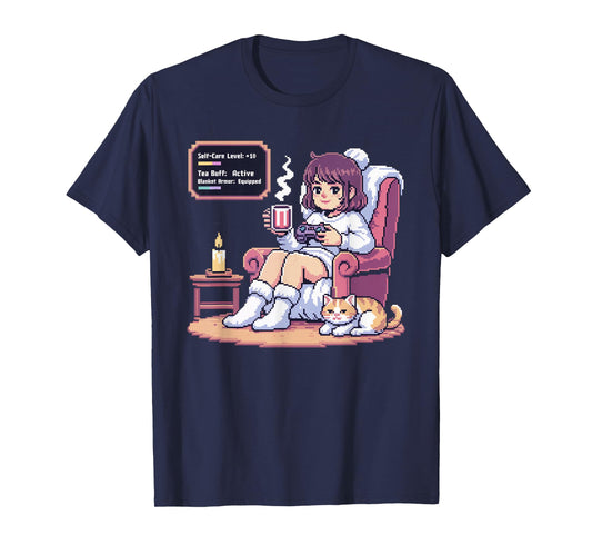 Gaming Girl Selfcare Video Gaming Gamer T-Shirt