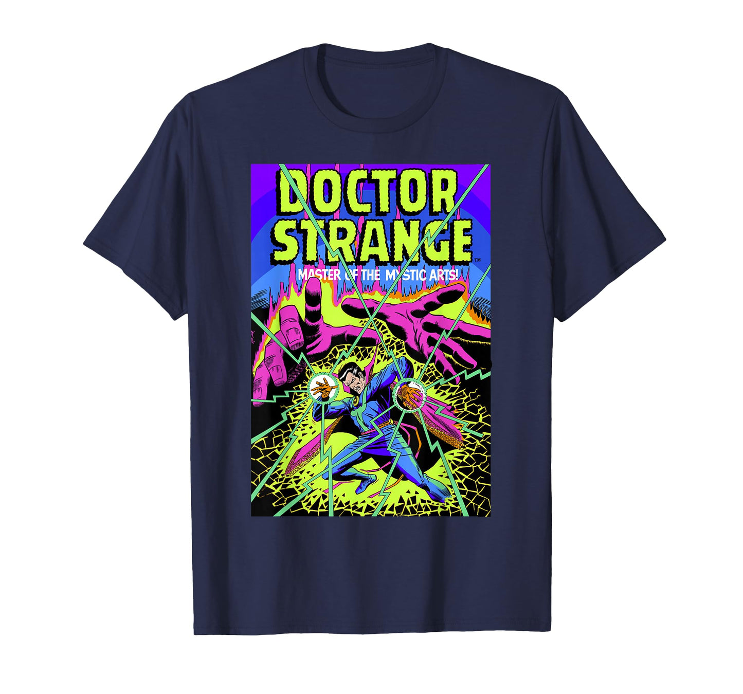 Marvel Doctor Strange Mystic Arts Neon Graphic T-Shirt T-Shirt
