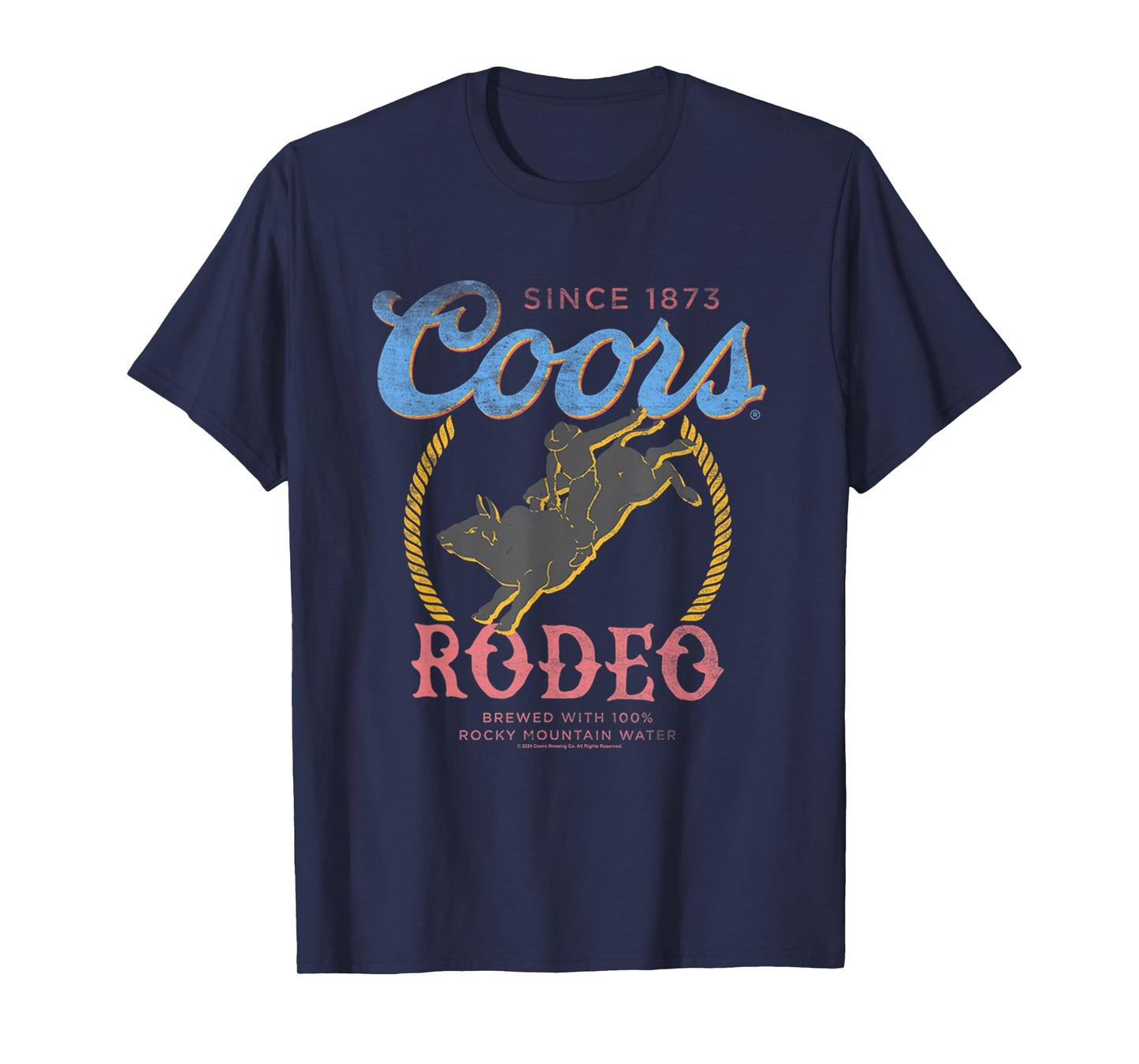 Coors Rodeo Since 1873 100% Rocky Mountain Water Vintage T-Shirt