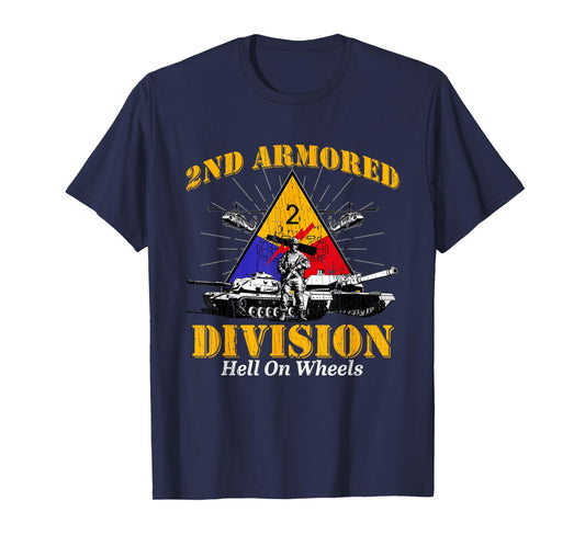2nd Armored Division Veteran Fort Hood Texas 2nd Armored Div T-Shirt
