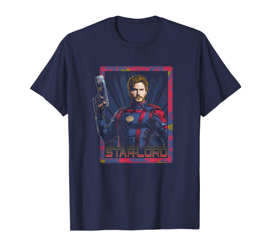 Marvel Guardians of the Galaxy Vol. 3 Star-Lord Retro Card T-Shirt