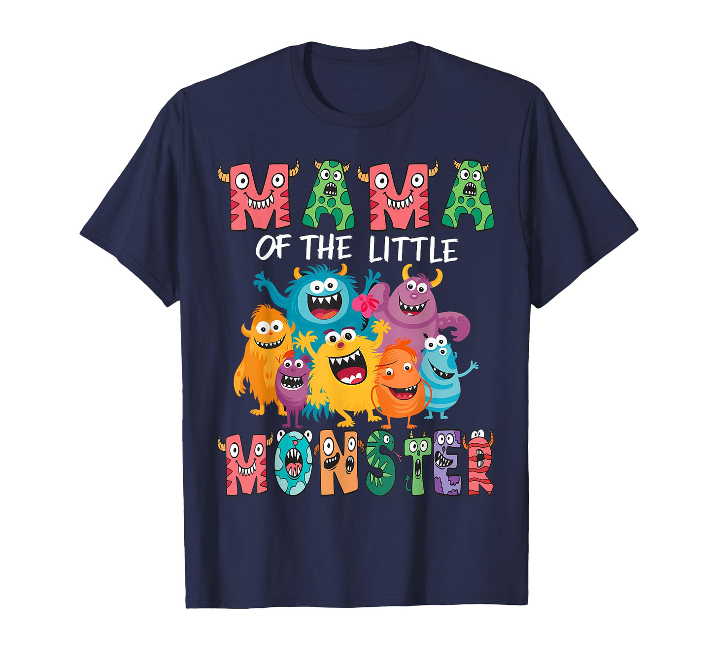 Mama Of The Little Monster Kids 1St Birthday Party T-Shirt