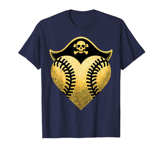 Baseball Pirate Baseball Player T-Shirt