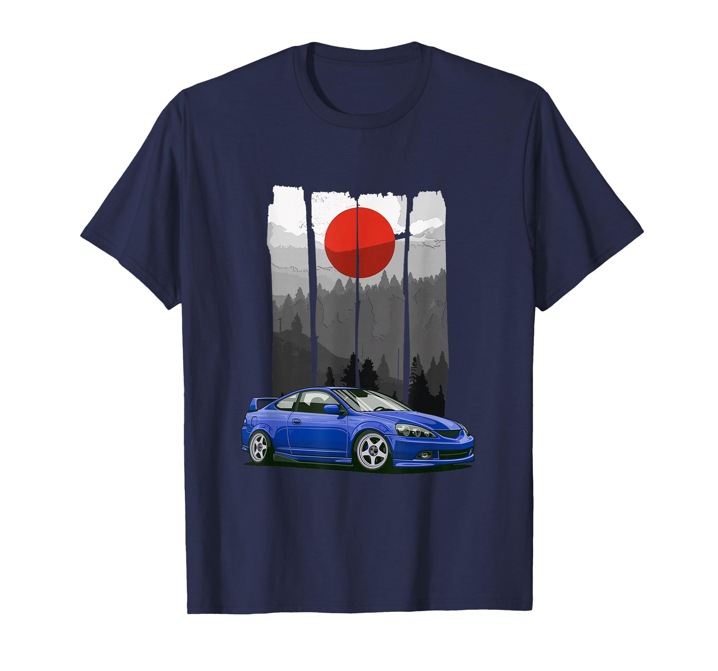 JDM RSX Autotuning Japan Rising Sun Piston T-Shirt