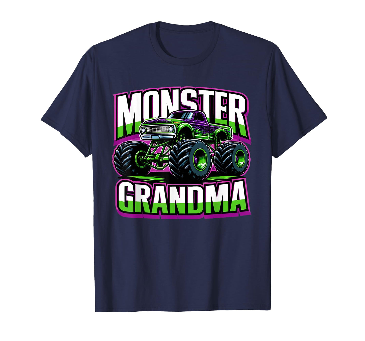 Monster Truck Race Racer Driver Grandma Mother's Day T-Shirt