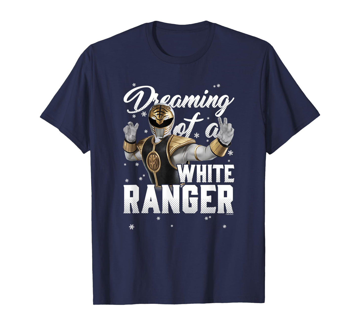 Power Rangers Christmas Dreaming of A White Ranger T-Shirt
