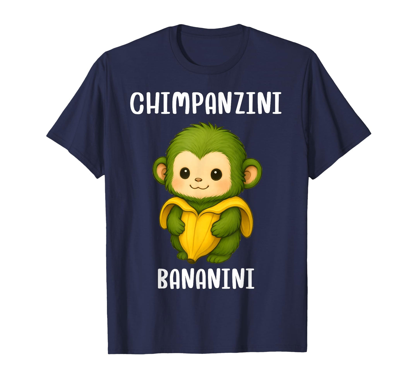 Italian Brainrot Meme Chimpanzini Bananini Kawaii Anime Kids T-Shirt