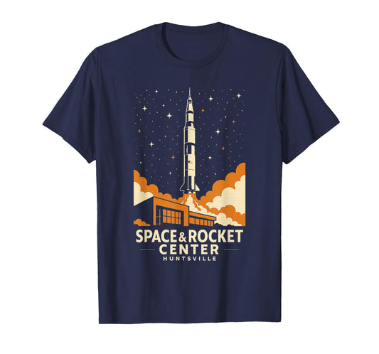 Space Rocket Center Shirt Huntsville AL Astronaut Graphic T-Shirt