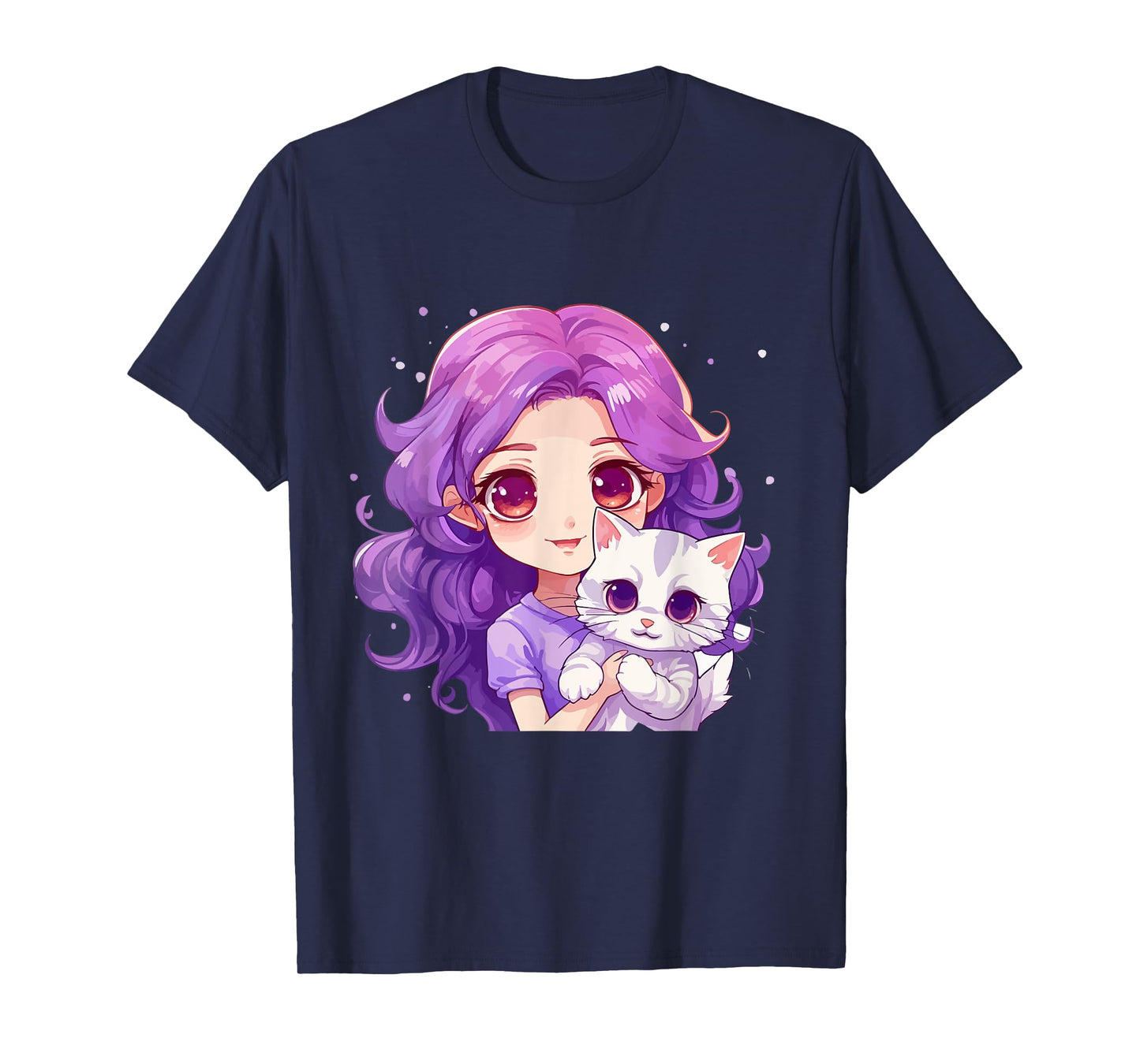 Anime and Cats Lover for Teen Manga kawaii Graphic Otaku T-Shirt