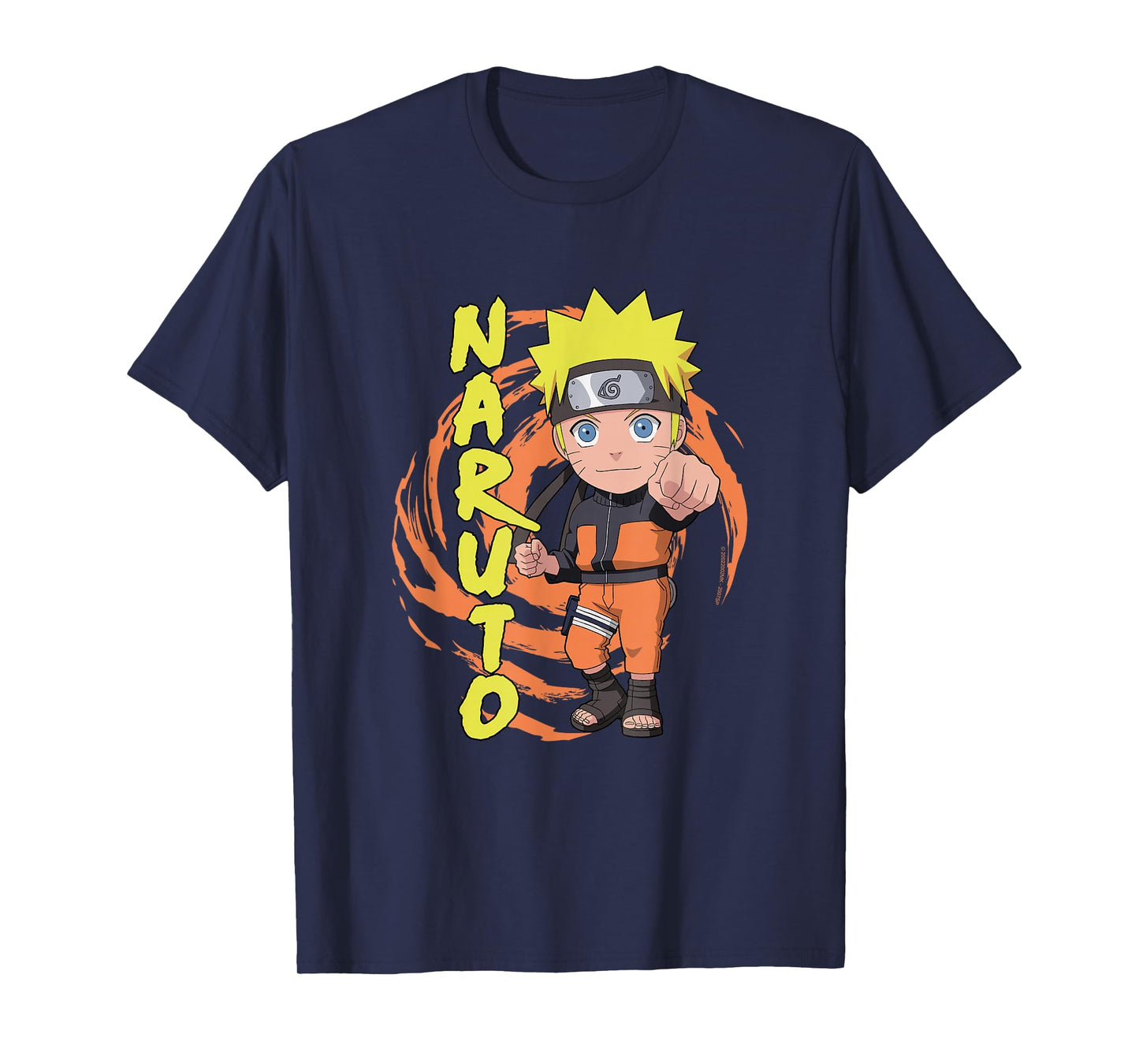 Naruto Shippuden Naruto Chibi Fist Swirl Anime T-Shirt
