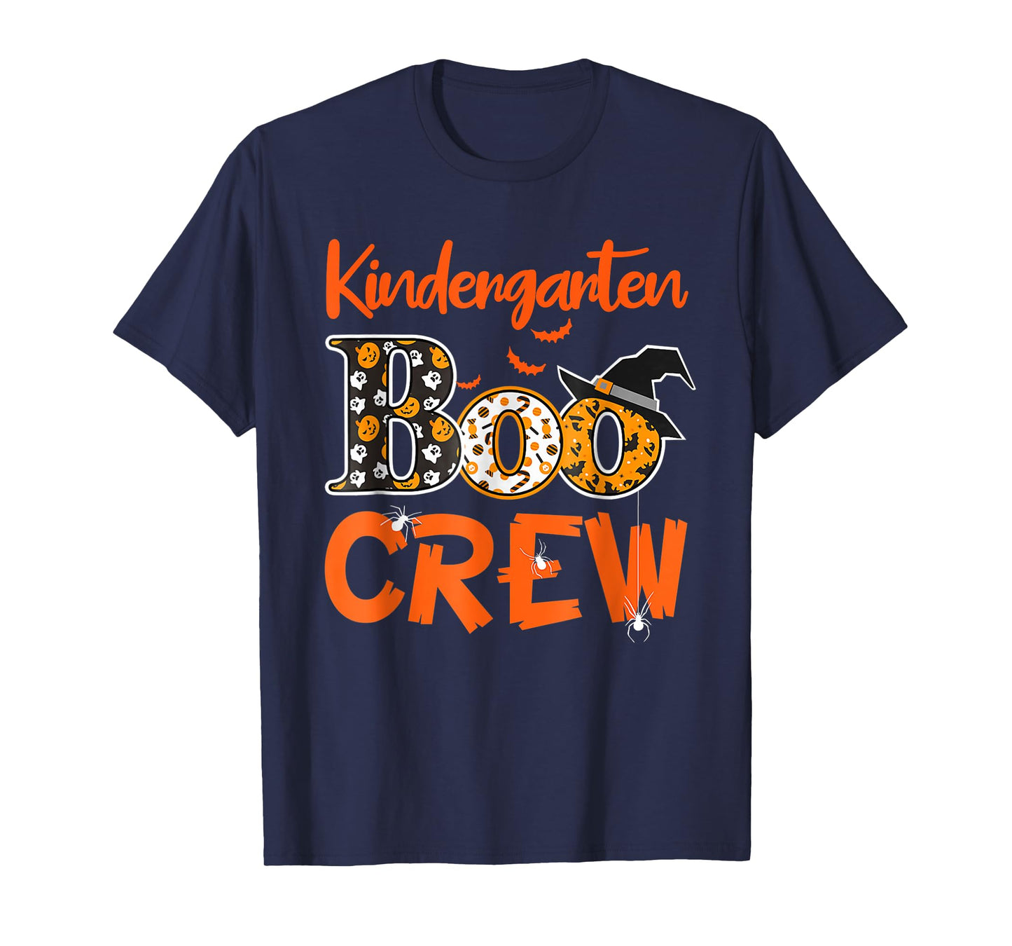 Kindergarten Boo Crew Teachers Students Halloween Costume T-Shirt for Men Women