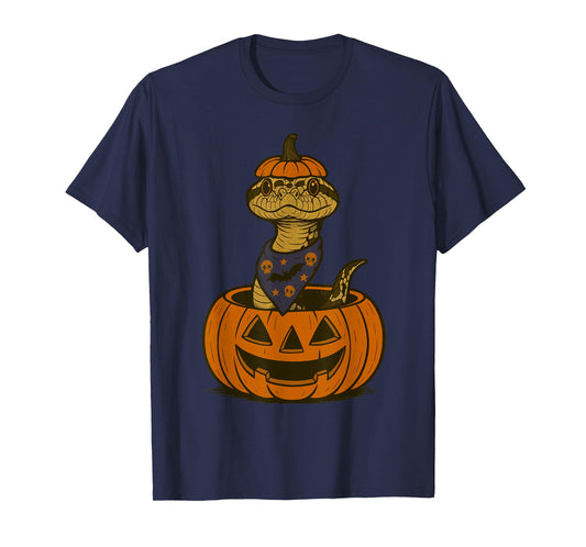 Spooky Hognose Snake Pumpkin Halloween T-Shirt