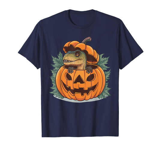 Dinosaur Halloween Spooky Dino Lover Scary Trick Or Treat T-Shirt