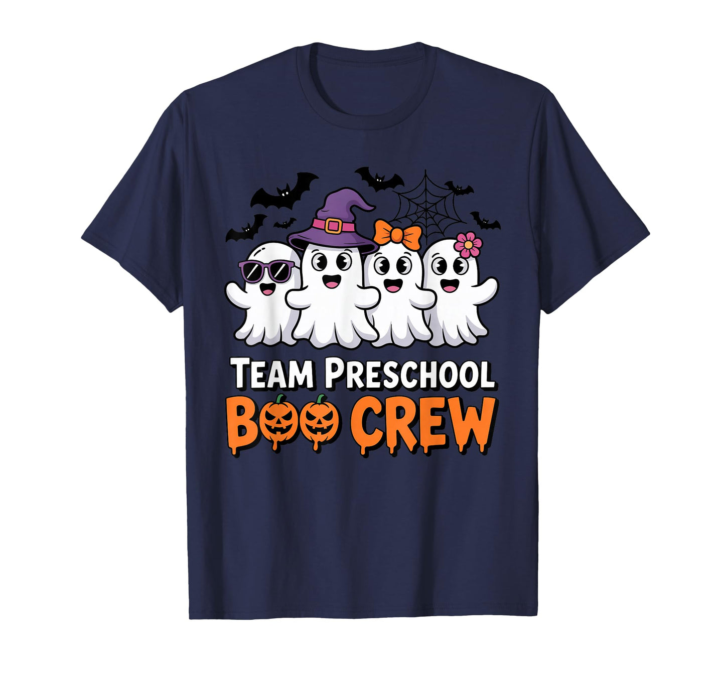 Team Preschool Boo Crew Halloween Teacher Student Costume T-Shirt